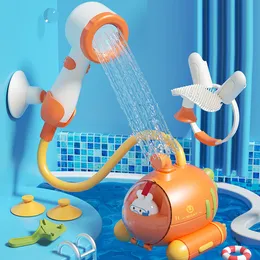 Bath Toys Baby bath toys Children's spray water bath toys Electric carrots Baby shower water toys 230615
