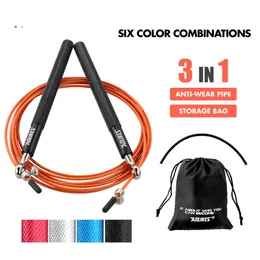 Jump Ropes 1PCS Crossfit Speed Rope Professional Skipping For MMA Boxing Fitness Skip Workout Training With Carrying Bag 230616