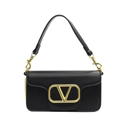 Lüks marka tasarımcısı zincir omuz çantaları moda v mektup çanta cüzdanı vintage bayanlar düz renkli el çantası tasarımcısı omuz çantası damlası