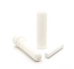 Free shipping Portable Refreshing Nasal Cold Inhaler Blank Empty Nasal Inhaler Sticks for Essential Oil white