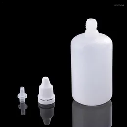 Bottiglie di stoccaggio Contagocce per liquidi da 100 ml Plastica Portatile Facile da maneggiare Riutilizzabile Per lavori domestici