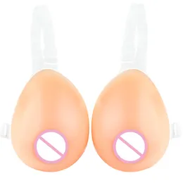 乳房形式OneFeng Ltd Waterdrop Shape Soft Natural Artifical Breast forms Fake Silicone Boobs for Crossdresser Drag Queen 500-1600G 230615