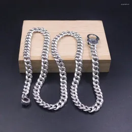 Chains Solid 925 Sterling Silver Necklace 7mm Curb/Cuban Link Chain Strong Clasp 21.6"