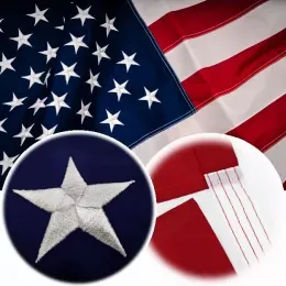 3x5Fts Stati Uniti Stati Uniti USA ricamo Bandiera americana di cucito strisce fabbrica diretta 0616