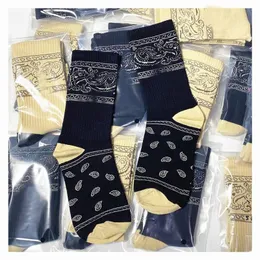 Designer Socks Designer Caixa de caju de meias de flores de face Sports Sports Sports Sports Hiphop Skateboard Meia One Tamanho BC