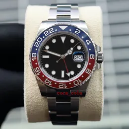 Oyster Perpetual Watch BP Factory Maker Pepsi Oyster Perpetual Gmt-Master II 126710BLRO SAPPHIREオートマチック防水ファッションメンズウォッチ