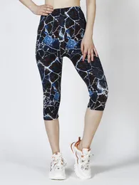 Kvinnors leggings visnxgi mjuk stretchig sommar digital tryckning beskurna byxor casual sport yoga kvinnor capri droppe