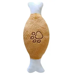 Dorakitten Dog Toy Chicken Leg Simulation Söt Matvalp Squeaky Toy Pet Spela leksak för hund husdjurstillbehör husdjur leveranser