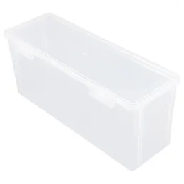 Plates Bread Storage Box Fridge Sealed Container Kitchen Supply Square Plastic Lid Toast Sealing Rice Fruit Canister Dispenser