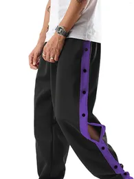 남자 바지 geagodelia pantaloni sportivi da uomo cargo slim fit casual colore contrasto con tasche per jogging fitness