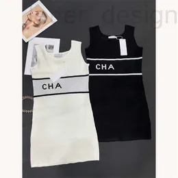 Basic & Casual Dresses designer Women Classic Knit Dress Fashion Letter Pattern Summer Short Sleeve High Quality Womens Clothing 69MG