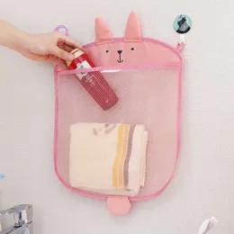 New Bathroom Mesh Bag For Bath Toys Kids Basket Cartoon Animal Shapes Cloth Sand Toys Storage Net Bag Hanging Bathroom Wash Bag