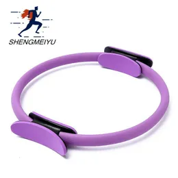 Yoga Circles 38cm Yoga Fitness Pilates Ring Women Girls Circle Magic Dual Exercise Home Gym Workout Sports Lose Weight Body Resistance 5color 230615