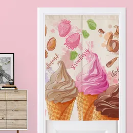 Vorhang Dessert Eiscreme Tür Noren für Küche Vorhänge Badezimmer Café Restaurant Home Decor Eingang hängende Tür 230615