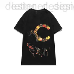 T-shirts masculinas Designer T-shirt 2023 Design de moda Channel WomenTop Algodão à prova de rugas Carta impressa Roupas de casal casuais 01-019 E5Y6 7QX1