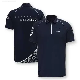 رجال Polos Scuderia Alphatauri 2023 Team Polo Shirt - Navy F1 Formula 1 Racing T Outdoor Cycling Moto Excert