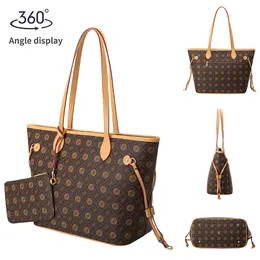 Handbag Women's 2023 Fashion Large Capacity Shoulder Bag Versatile Simple Two Piece Tote Bag Big Bag Organizer