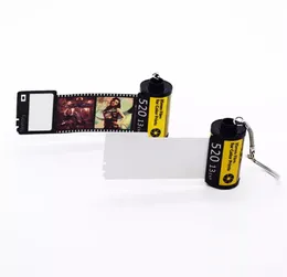 DHL500PCS Film Sublimation Pet Diy White Double Sided Blank Film Roll Keychain