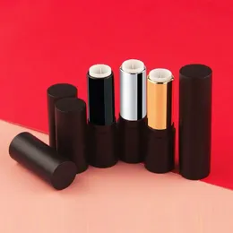 100pcs Matte Black Round Lipstick Tube bottle Empty High-quality DIY Lip Balm Tube 121 Diameter Containers F260 Kqbxf