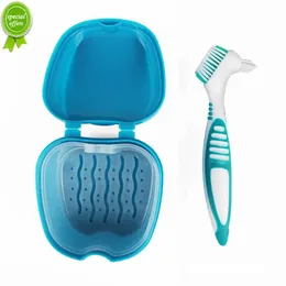 Новая ящик для хранения ложных зубов с висящим чистым контейнером для зубной зубной коробки Организатор Организатор Уборка зубов корпусы искусственные зубные коробки