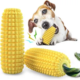 Dog Chew Toys for Chewers Tough Durable Squeaky Interactive Dog Toy Puppy Teeth Chew Corn Stick Toy for Small Medium Large Breed