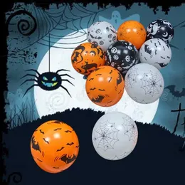 Neue 10 teile/paket Halloween Party Kürbis Globos Latex Ballon 12 Zoll Party Ballons Schwarz Orange Party Dekorationen Kinder Liefert