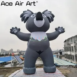 Personagens de desenhos animados gigantes infláveis de Koala de 5mH para decoração em parques e zoológicos