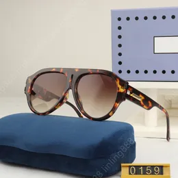Óculos de sol de designer de luxo para homens e mulheres, óculos de sol Adumbral Goggle UV400, óculos de marca clássica, óculos de sol, armação com caixa 0159