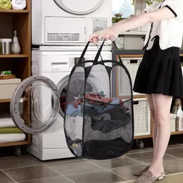 ランドリーバッグは耐摩耗性の通気性のある補強補給ハンドル良い負荷を負担するアイテムストレージナイロン折りたたみ式ダーティ衣服洗濯