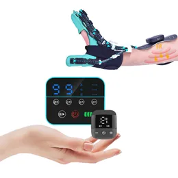Luva de robô de reabilitação de apertos de mão para pacientes com hemiplegia de acidente vascular cerebral com função de massagem de pulsos de baixa frequência e massagem de compressa 230615