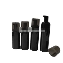 150g Plastic Refillable Travel Foamer Pump Bottle Body Wash black soap foaming pumps PET DIY Liquid Dish Soap