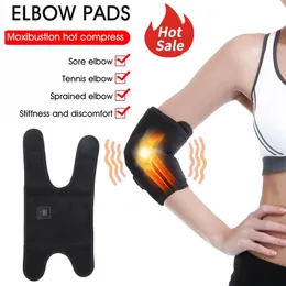 Almofadas de cotovelo de aquecimento elétrico para modelador de pernas Massagem vibratória Suporte aquecido Terapia de aquecimento para alívio da dor Tendinite Cuidados de saúde 230615
