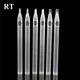 Tattoo Tips 50PCS Clearly White Long RT Disposable Plastic Nozzle Tube For Supplies 230616