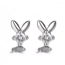 Stud Earrings 925 Sterling Silver Crystal Animals Cute Earring For Women 2023 Fashion Jewelry Brincos Joyas De Plata