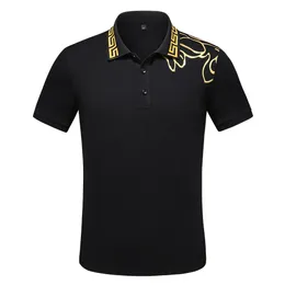 2022 Mens Stylist Polo Polo Terts Luxury Italian Men Polos Designer Clother Shorts Shirts Summer Thirts Europe America Shirt Vercace Luxurys Shirt Hoody 3XL