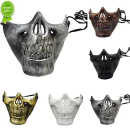 Nowe maski na Halloween dla mężczyzn Horror Cospaly Mouth Maski Plastikowe impreza dla dorosłych Kobiety Maska Halloween Akcesoria Haunte House Decor Rekwizyty