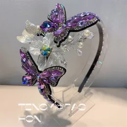 Tiaras Barroco Vintage Flor Grande Diamante Tiara Para Mulheres Acessórios de Cabelo de Luxo Faixas de Cabelo para Mulheres Envoltório de Cabeça 230615