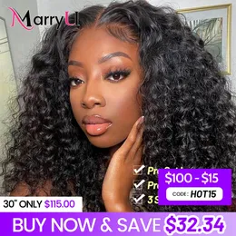 Lace Wigs Water Wave Curly Glueless Wigs Easy Wear Go Glueless Wig Pre-Cut Swiss Lace Wig Natural Wave Curly Human Hair Wig For Women 230616
