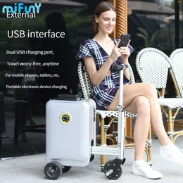 Mifuny SE3S Электрический багаж переезд на езду на чемодан USB Scooter USB-зарядка с мобильными мобильными