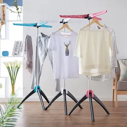 Hangers Racks Floor to ceiling Triangle Clothes Hanger Coat Rack Indoor Stainless Steel Household Simple Shrink Cool 230615