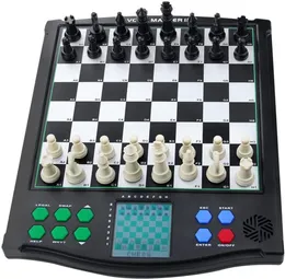 Schackspel elektroniskt spel undervisning en spelare utan batteri röst sändning artificiell intelligens 230616