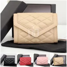 Carteira feminina clássica carteira de designer de luxo com aba curta mini bolsa de moedas bolsa de luxo bolsa para cartão de crédito