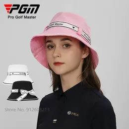 Snapbacks PGM Cappelli da golf traspiranti antisudore per donna Cappello con visiera protetta dal sole Cappellino da pescatore anti-UV femminile con papillon 230615
