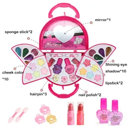 Beauty Fashion Girl Pretend Play Toy Set Makeup Cosmetic Bag Dimbag Dift Distry Gift для 3 4 5 6 7 7 8 лет девочек 230617