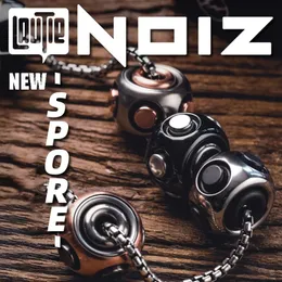 Spinning Top Lautie Noiz Spore Pendant Fingertip Gyro Fidget Spinner Antistress Trendy Decompression Toy Naszyjnik 230616