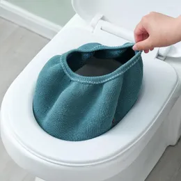 Capas para assentos sanitários universais macios para toalhinhas de inverno capas quentes Est Almofada 2023 1 peça lavável tampa almofada