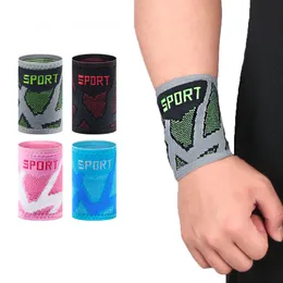 1Pairs Sport Wristband Breathable Elastic Wristbands Gym Fitness Gear Weightlifting Wrist Wraps for Basketball Tennis Badminton