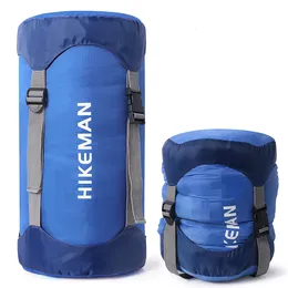 スリーピングバッグ圧縮袋の水耐性超軽量屋外収納バッグスペースキャンプ用ハイキング230617