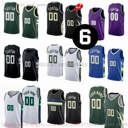 Niedobrane wydrukowane nowa koszulka do koszykówki 99 Jae Crowder 24 Pat Connaughton Thanasis Antetokounmpo Meyers Leonard Wesley Matthews Jevon Carter Jerseys 6 Patch