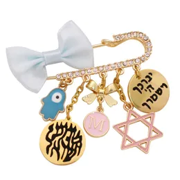 Pins Brooches ZKD Hebrew Je Star of David baby pin booch gift 230616